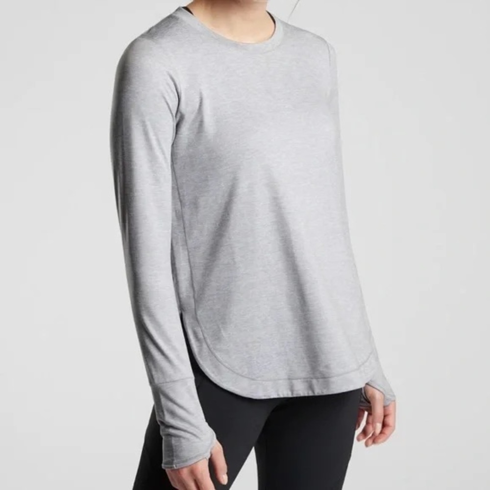 Athleta grey uptempo top size medium